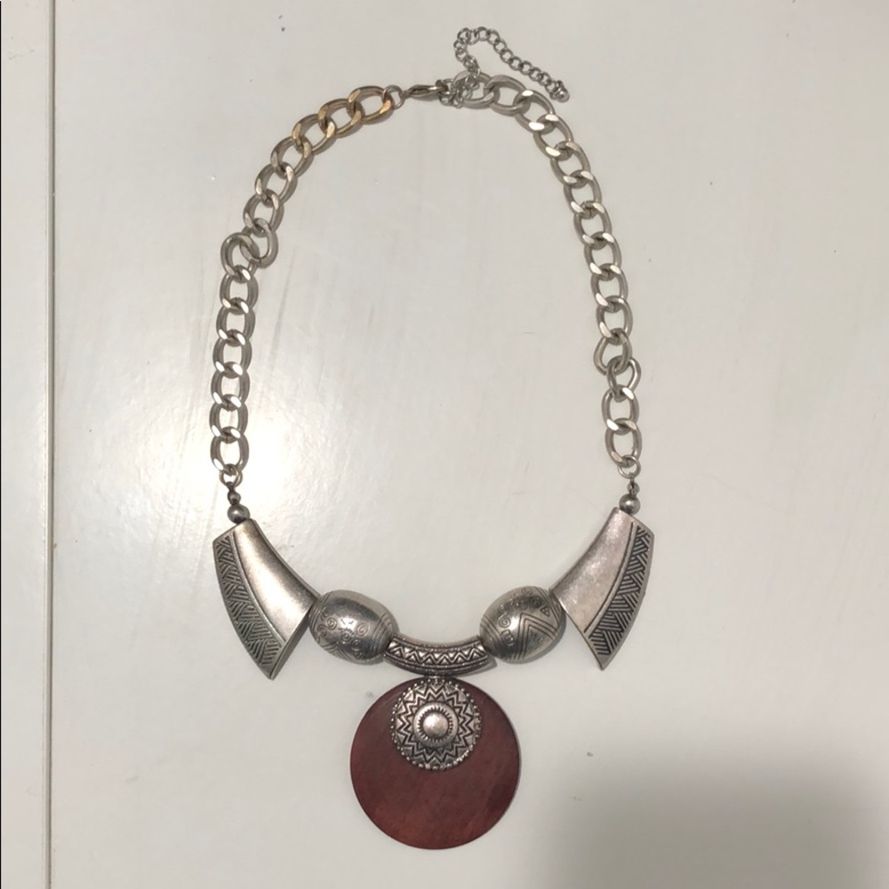 Boho style tribal necklace jewelry outfit chain